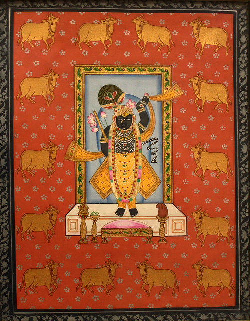 Shrinath Ji with Golden Cow’s